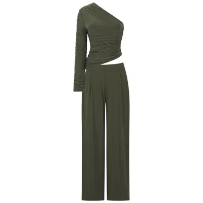 Celestine & Mae Nepeta Co-ord Set In Cypress Green