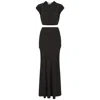 Celestine & Mae Oleria Co-ord Set In Navsoul Black In Black
