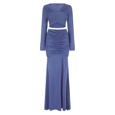Celestine & Mae Saponaria Co-ord Set In Colony Blue