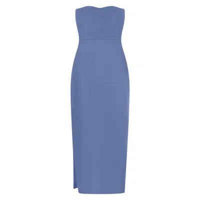 Celestine & Mae Women's Alya Midi Dress In Denim Blue