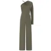 Celestine & Mae Women's Ivy Jumpsuit In Cypress Green In Green