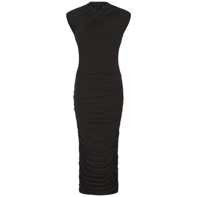 Celestine & Mae Women's Kalina Midi Dress In Navsoul Black