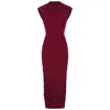 Celestine & Mae Women's Kalina Midi Dress In Rumba Red In Red