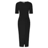 Celestine & Mae Women's Latica Midi Dress In Navsoul Black In Black