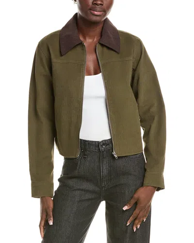 Celestine Sei Denim Jacket In Green