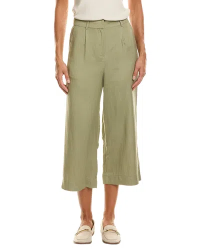Celestine Sei Linen-blend Pant In Green