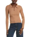Celestine Sei Polo Sweater In Brown