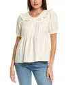 Celestine Sei Puff Sleeve Top In White