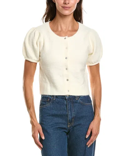 Celestine Sei Wool-blend Cardigan In White