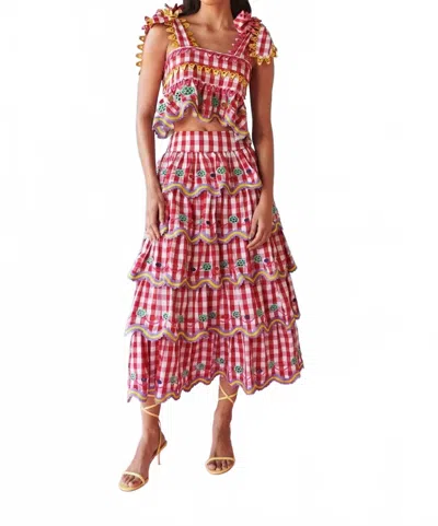 Celia B Aventura Skirt In Multi In Pink