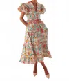 Celia B Baba Voyager Dress In Red Multi In Multi
