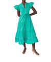 Celia B Baba Voyager Dress In Aqua In Green