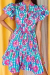 Celia B Baba Voyager Floral Mini Dress In Multi