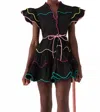 Celia B Baba Voyager Short Dress In Black In Black