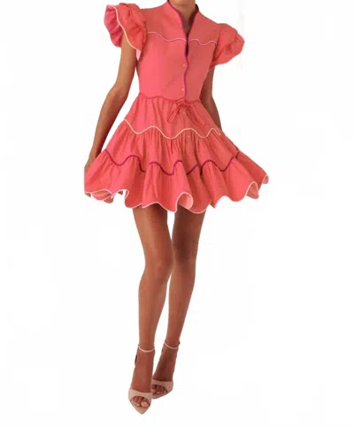 Celia B Baba Voyager Short Dress In Pink