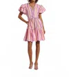 Celia B Baba Voyager Short Dress In Pink Multi In Multi