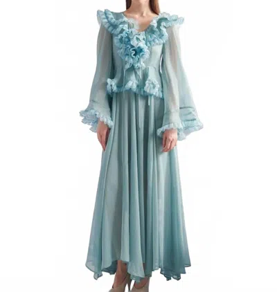 Celia B Bliss Dress In Aqua In Blue