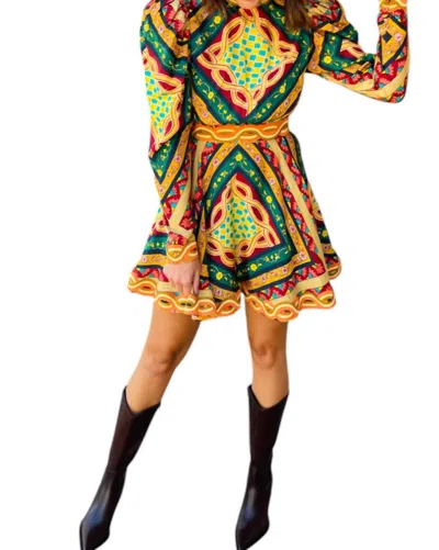 CELIA B BOTAN DRESS IN MULTI COLOR