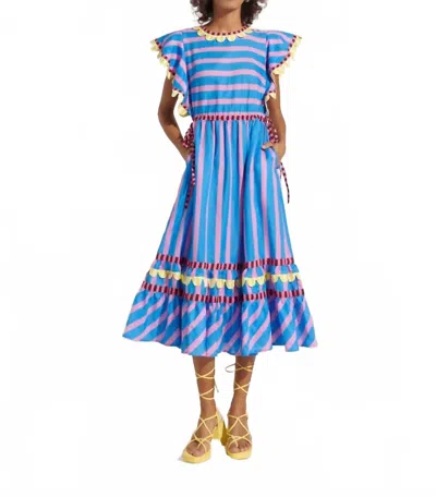 CELIA B CANDELA MIDI DRESS IN BLUE