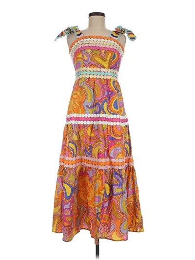 Pre-owned Celia B Casual Dress In Orange