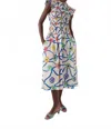 Celia B Celtic Dress In Blue Multi In Multi