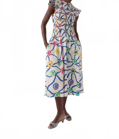 Celia B Celtic Dress In Blue Multi