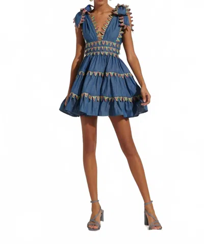Celia B Cheli Mini Dress In Blue