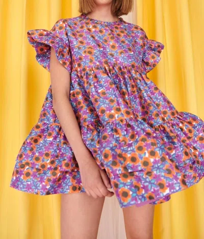 Celia B Coral Dress In Purple