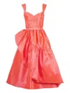 Celia B Corsica Ruffled Dress In Red