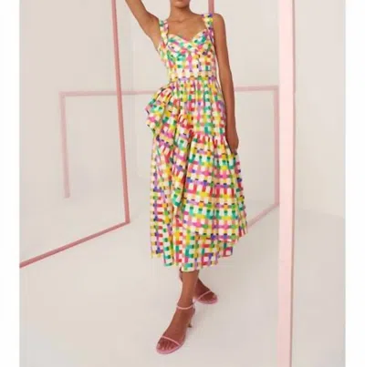 Celia B Corsica Sweetheart Dress In Multi