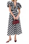 Celia B Curazao Vichy Dress In Black In Multi