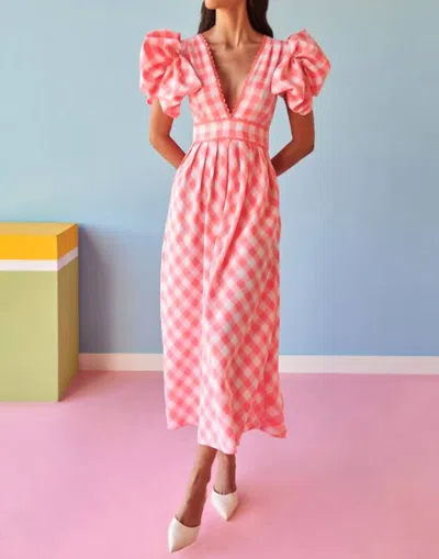 Celia B Curazi Midi Dress In Pink