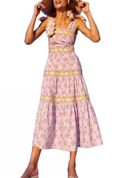 Celia B Elara Dress In Pink In Multi