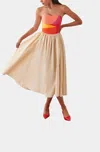 Celia B Evolution Dress In Beige In Multi