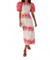 Celia B Floral Dress In Multi In Red