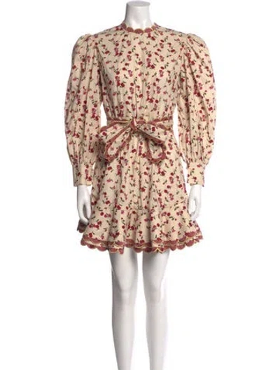 Pre-owned Celia B Floral Print Mini Dress