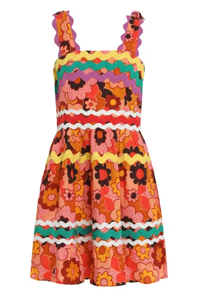 Celia B Floral Print Summer Mini Dress In Multi