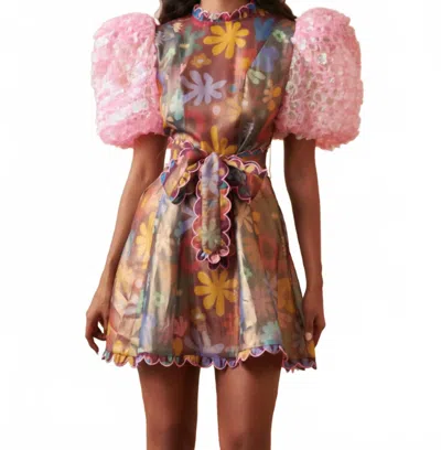 Celia B Hara Dress In Pink In Multi