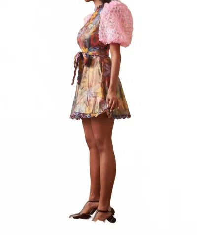 Celia B Hara Mini Dress In Multi