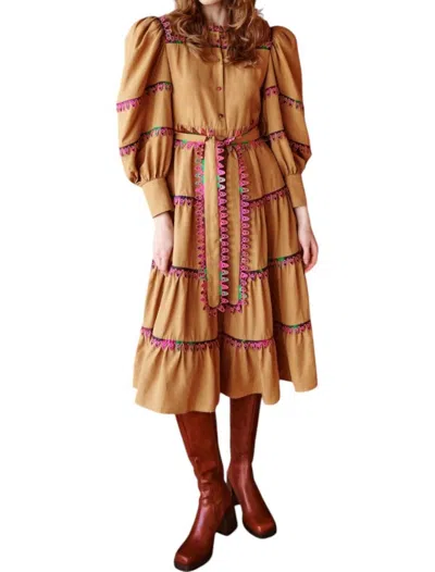 CELIA B HASU DRESS IN SAND