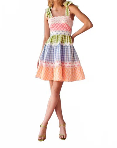 CELIA B JADE MINI DRESS IN MULTI