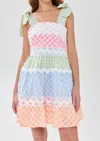 Celia B Jade Short Vichy Dress In Multicolor In Multi