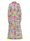 Celia B Kauai Floral-print Button-up Dress In Multi
