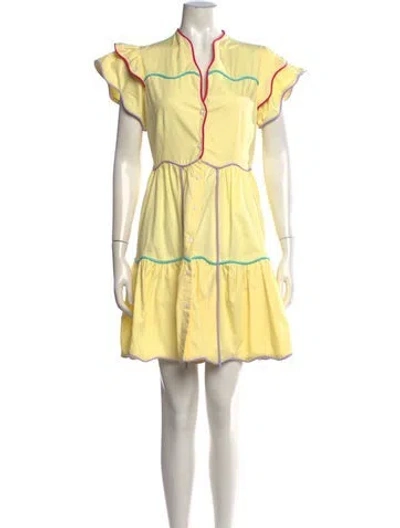 Pre-owned Celia B Mini Dress In Yellow