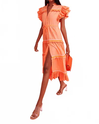Celia B Moonlit Dress In Orange
