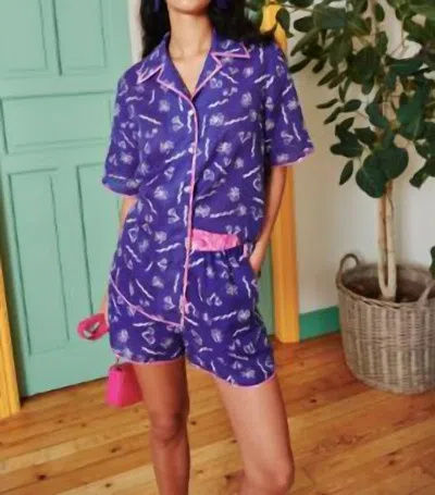Celia B Nakuru "pj" Top In Blue