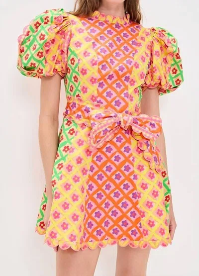 Celia B Nauru Mini Dress In Multicolor