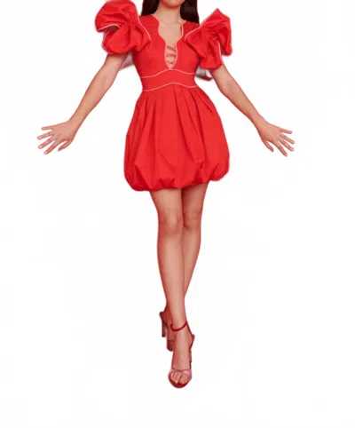 Celia B Orbit Mini Dress In Red