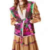 Celia B Pine Vest In Multi-colored In Multi