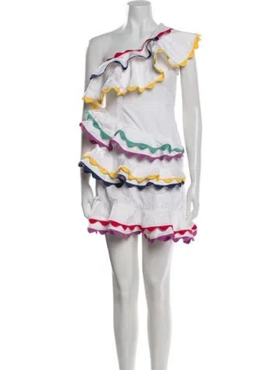 Pre-owned Celia B Printed Mini Dress In Neutral